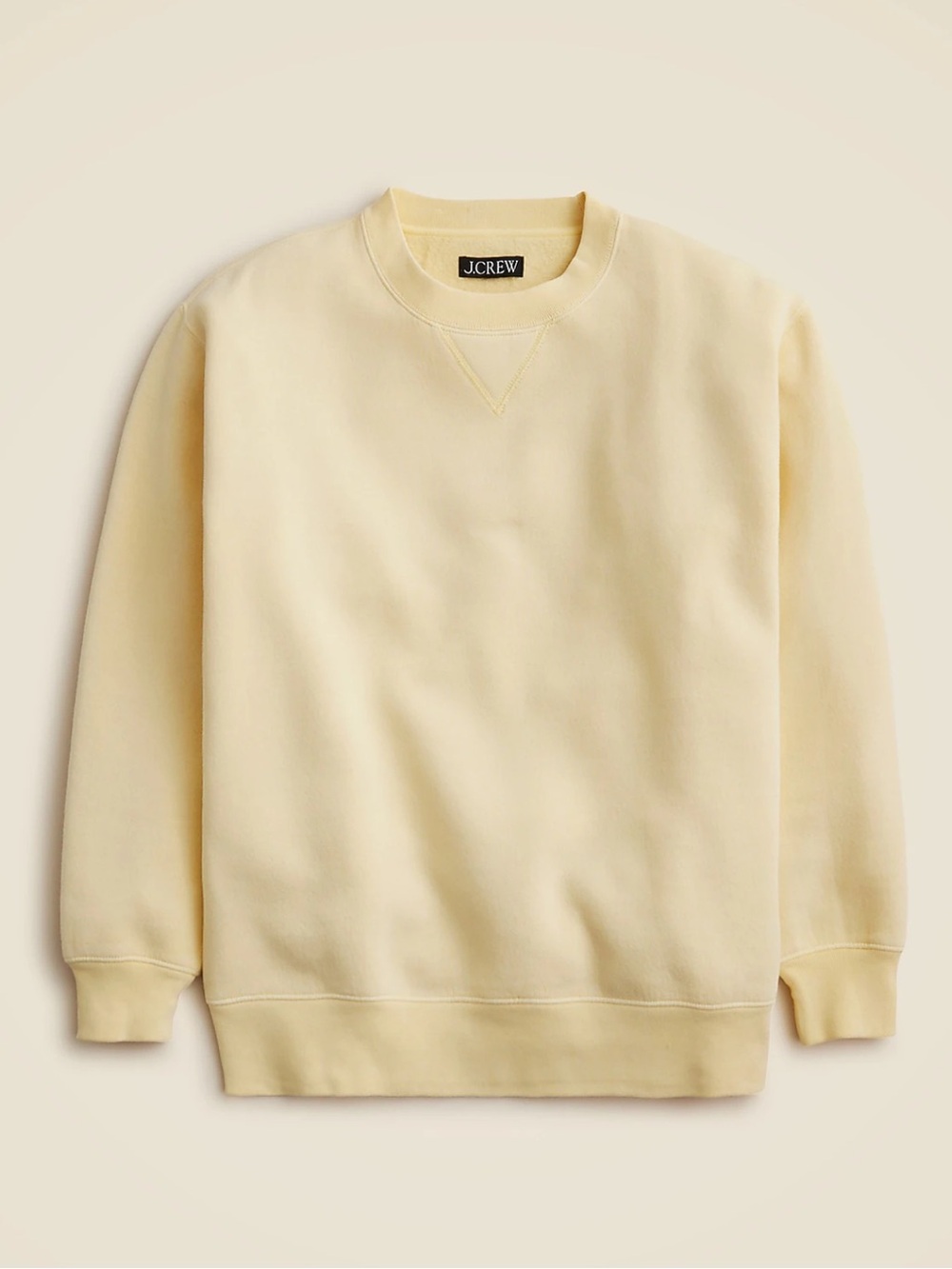 J. Crew Heritage fleece oversized crewneck sweatshirt - hot pink